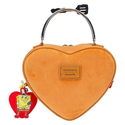 Spongebob Squarepants Heart Krabby Patty Plush Crossbody Bag