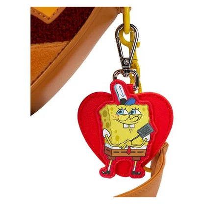 Spongebob Squarepants Heart Krabby Patty Plush Crossbody Bag