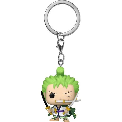 Pop Pocket Anime One Piece Zoro Roronoa Keychain 1.5 inches Vinyl Figure