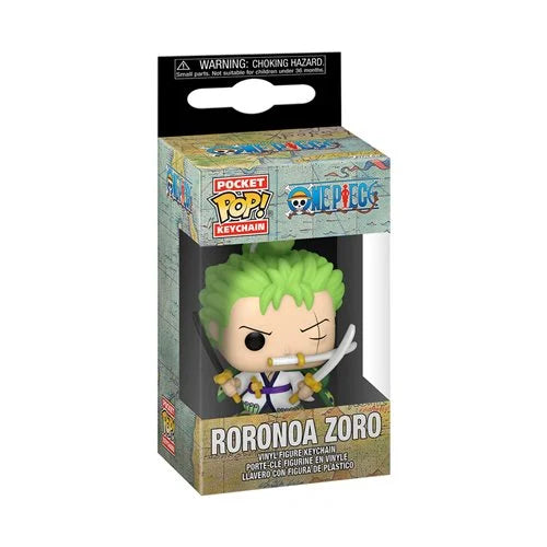 Pop Pocket Anime One Piece Zoro Roronoa Keychain 1.5 inches Vinyl Figure